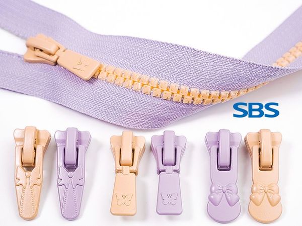 SBS品牌童装拉链：蝴蝶链牙+撞色设计打造童趣风格