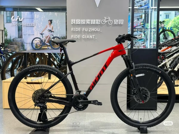 捷安特 XTC ADV3。捷安特XTC ADV 3碳纤维油碟22速XC竞技成人变速山地自行车
配置如下：
车    架：Giant 碳纤维车架
前    叉：STL镁合金线控锁死气压避震前叉
前变速器