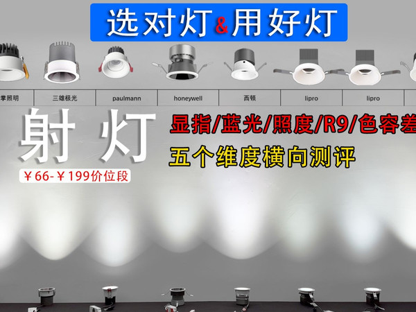 8款热销射灯横评！手把手教你选对射灯，用好射灯！