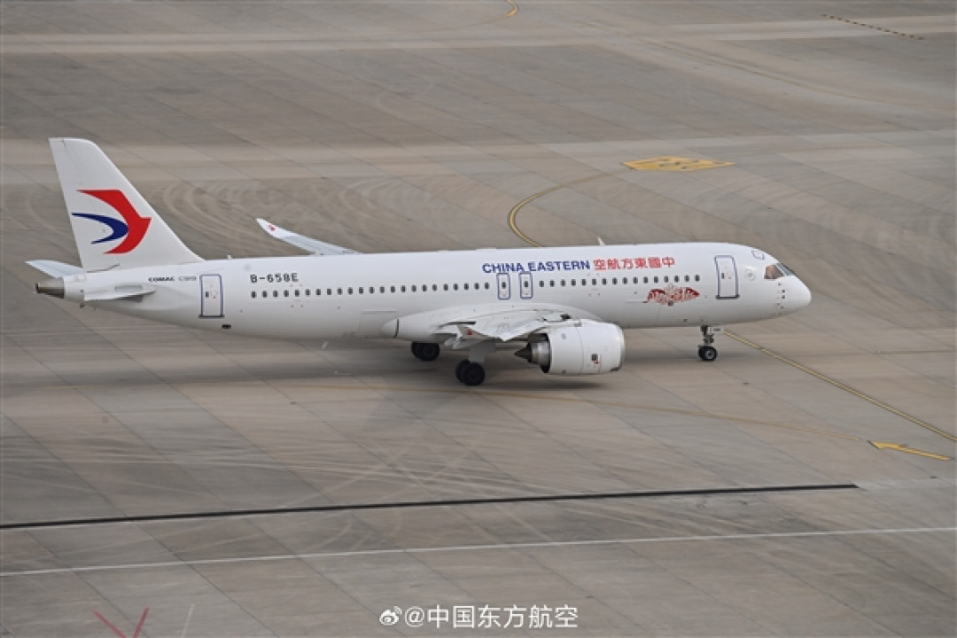 国产大飞机首航东北！东航C919首飞上海虹桥—沈阳航线