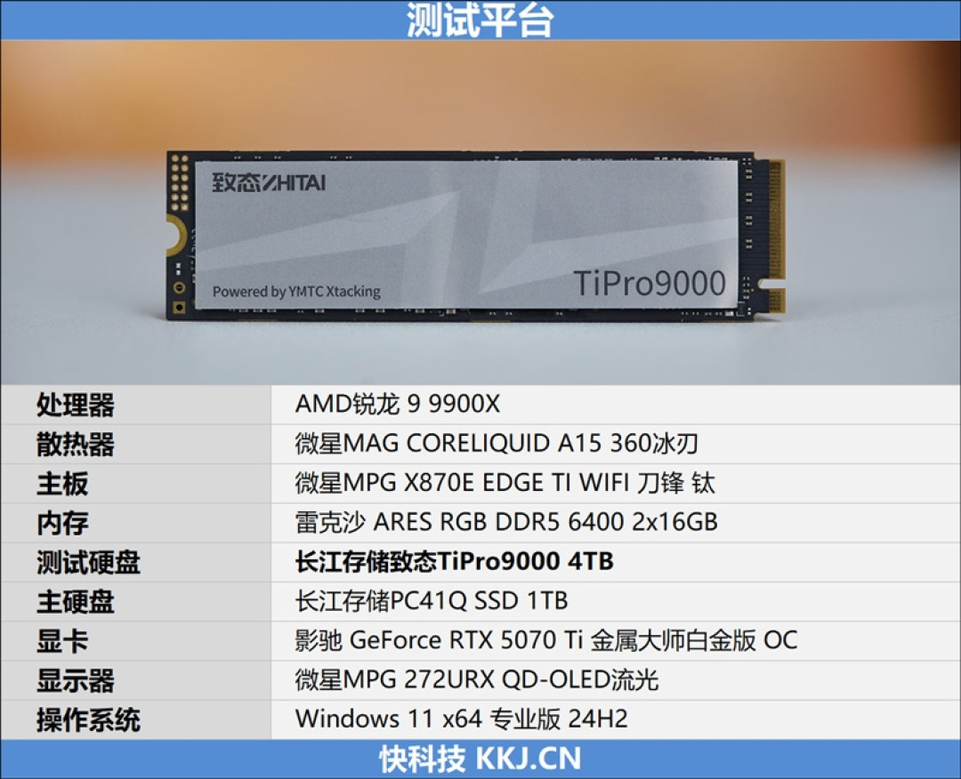 长江存储致态TiPro9000 4TB SSD评测:容量更大速度更快 性能新巅峰