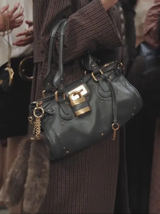 众嘉宾亮相由创意总监Chemena Kamali呈现的Chloé 2025冬季系列时装秀现场。 
#Chloe 
#Chloe2025冬季系列 
#ChemenaKamali