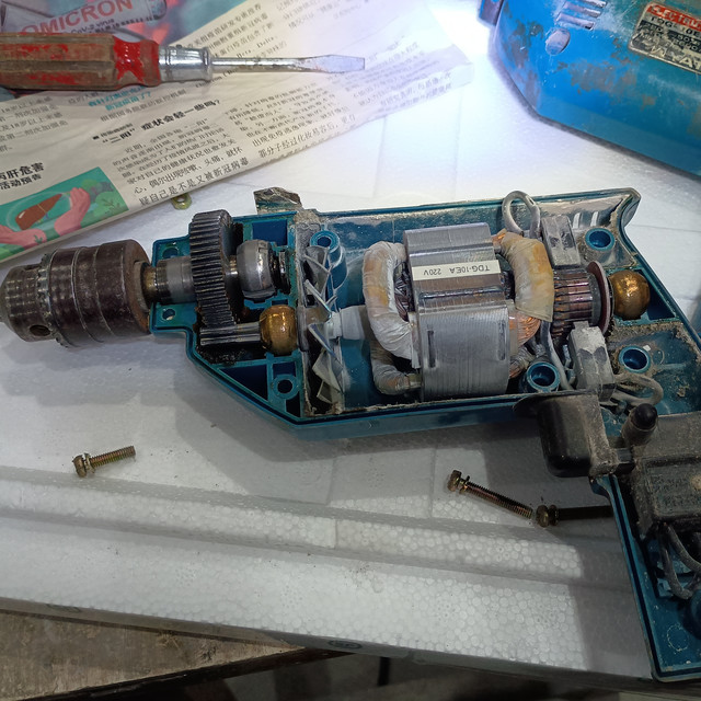 这些年我修过的奇葩物品 之 没花一分钱修了个40多年前的手枪钻