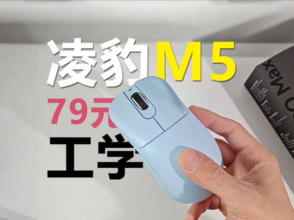 凌豹m5：79元工学鼠标，右手游戏鼠标