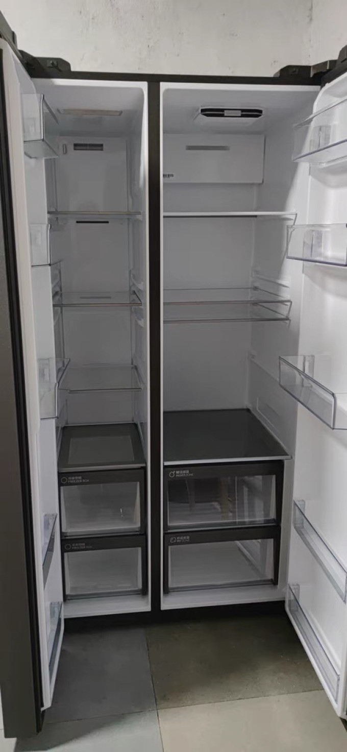 海尔对开门冰箱