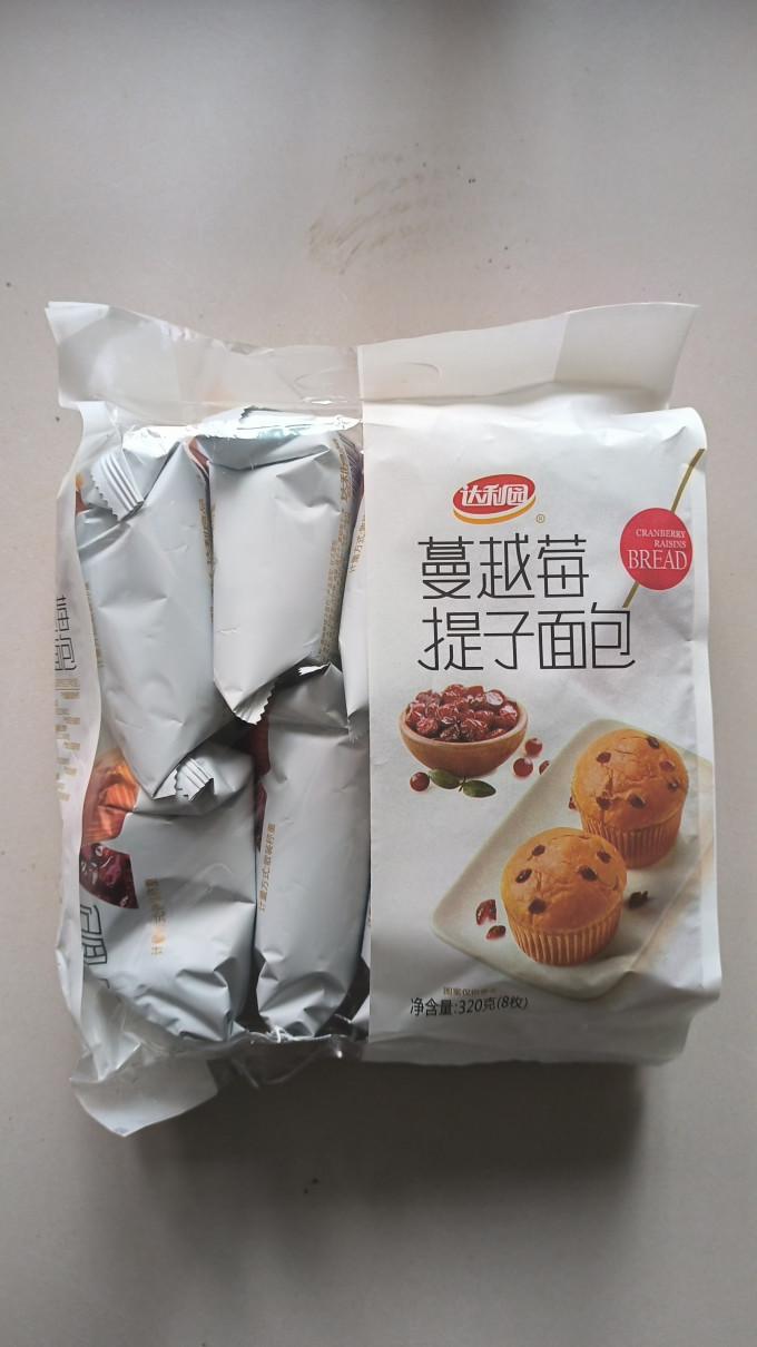 出游必备小食达利园蔓越莓提子面包