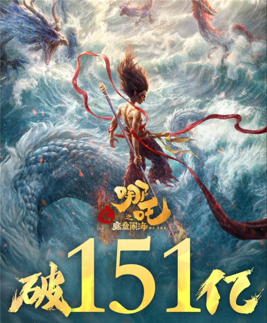 2025年清明节单日票房过1亿：《哪吒2》仍高居第三 破155亿