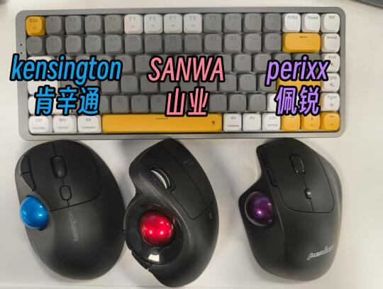 三款轨迹球鼠标个人控球报告