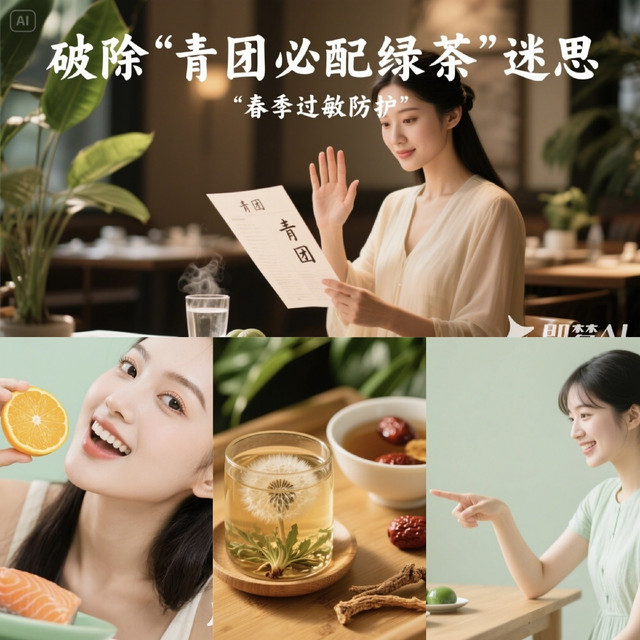 破除“青团必配绿茶”迷思，春季过敏防护全攻略‌
