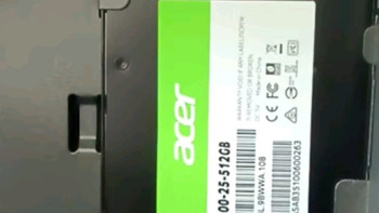 宏碁（acer）480G SSD固态硬盘 SATA3.0接口 SA100系