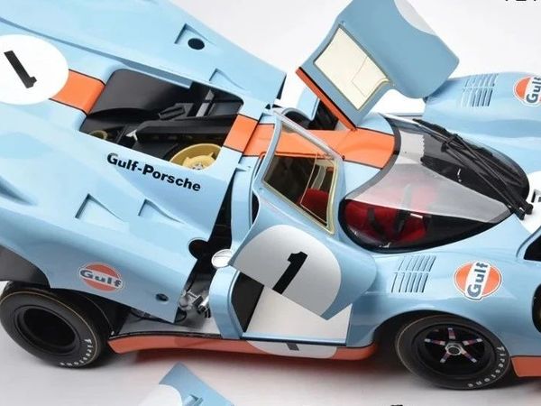 最具性价比的 1:8 超大比例 917K 赛车模型，还是经典的 Gulf 海湾石油涂装