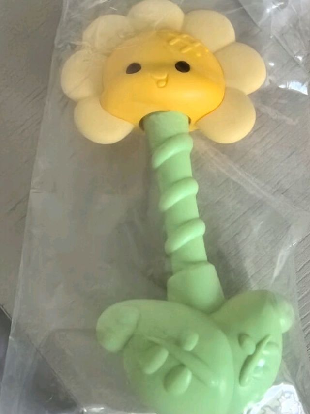 澳贝向日葵手摇铃：宝宝视听抓握训练