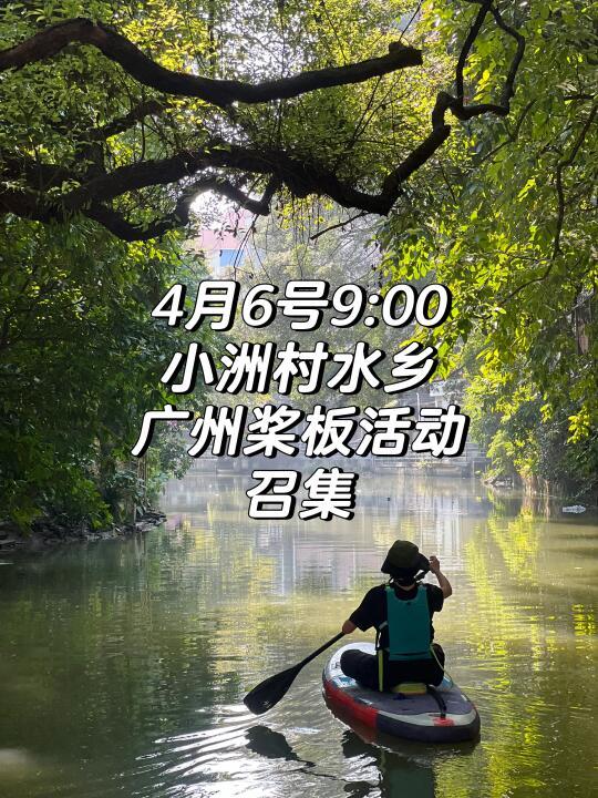 广州海珠湿地桨板活动