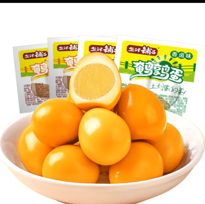 盐津铺子鹌鹑蛋卤蛋铁蛋零食小吃熟食休闲零食独立包装香卤味