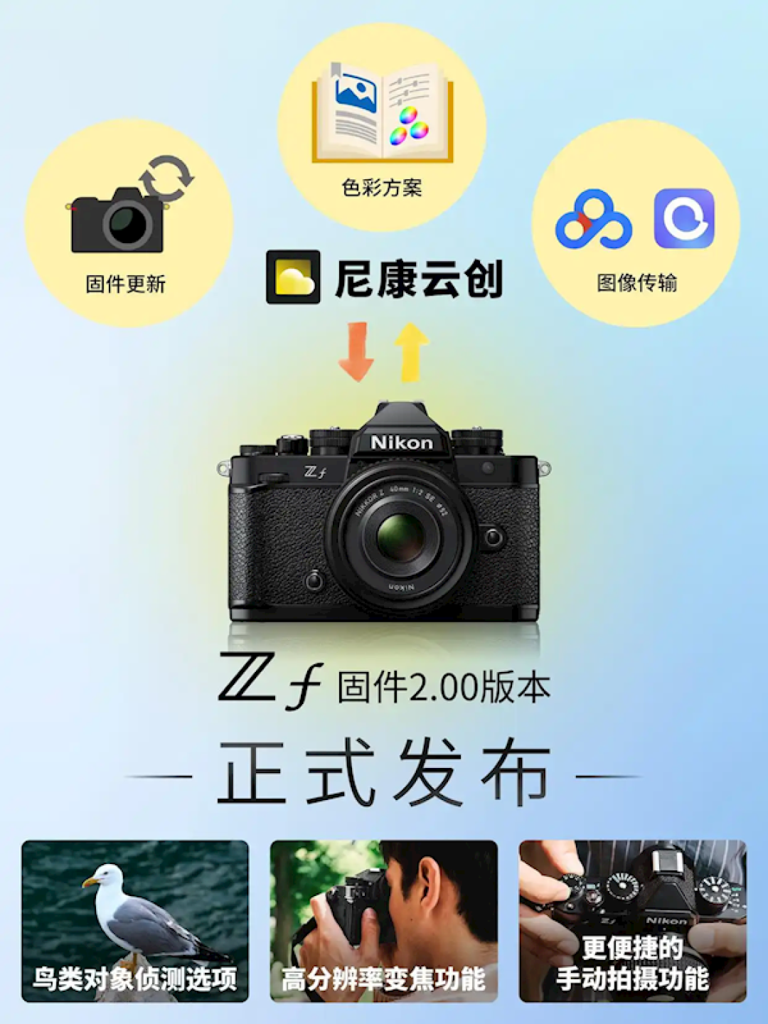 尼康Zf全画幅微单史上最大升级:打鸟更方便了