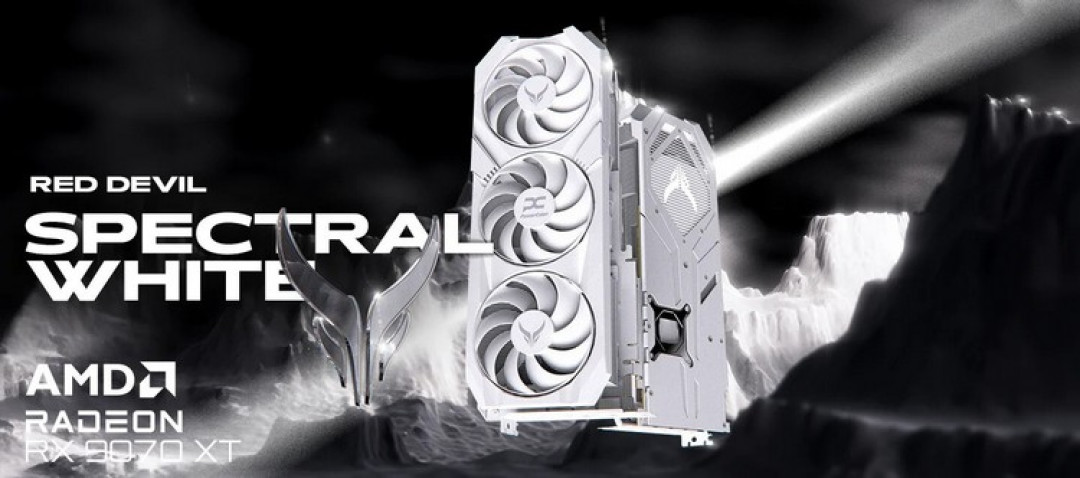 憾讯发布 RED DEVIL Spectral White Radeon RX 9070 XT“白魔”限量版显卡