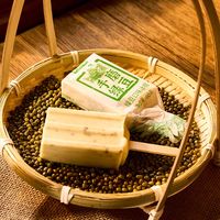 奥雪手磨绿豆雪糕这抹绿是夏天的入场券