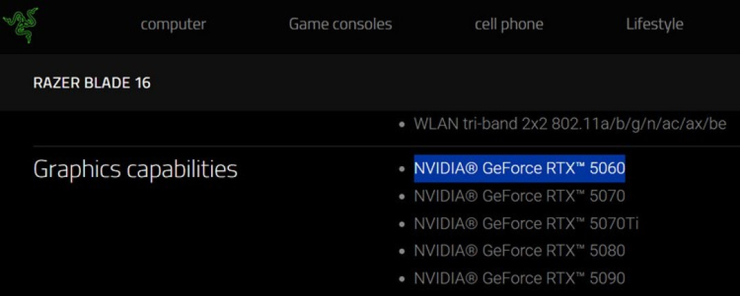 网传丨NVIDIA 将发布 RTX 5060 和 RTX 5050 两款主流级笔记本显卡