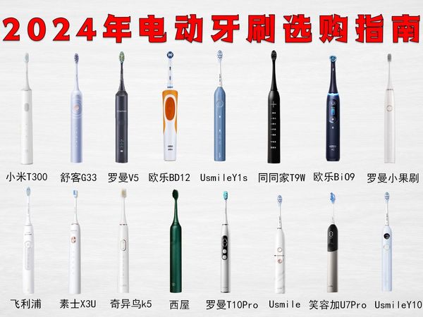 【2024电动牙刷推荐】护牙+清洁力强+高性价比电动牙刷选购清单；买前必看！亲测好用，绝不恰饭！笑容加、飞利浦、欧乐B、罗曼、小米、舒客等品牌推荐！