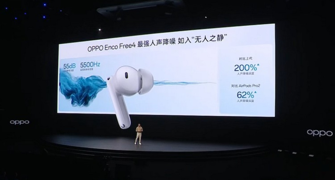 OPPO 还发布 Enco Free 4 耳机,深度宽频降噪、同轴双单元、翻译功能