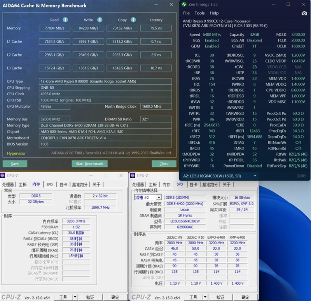 七彩虹CVN X870 ARK FROZEN V14方舟主板评测: 5G网卡+高频内存 锐龙9000舰队新旗舰