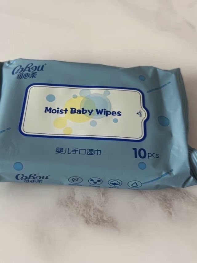 可心柔婴儿手口湿巾，带宝宝出门必备