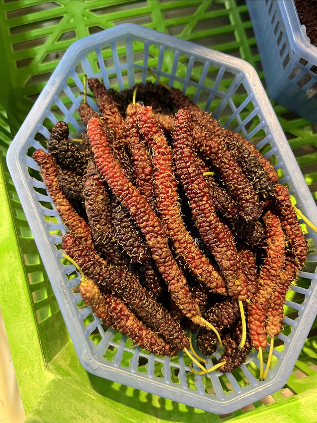 长长的桑葚是什么情况？吃过的吗？