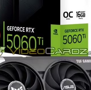 网传丨华硕 RTX 5060 Ti TUF GAMING、Prime、Dual 系列外观曝光