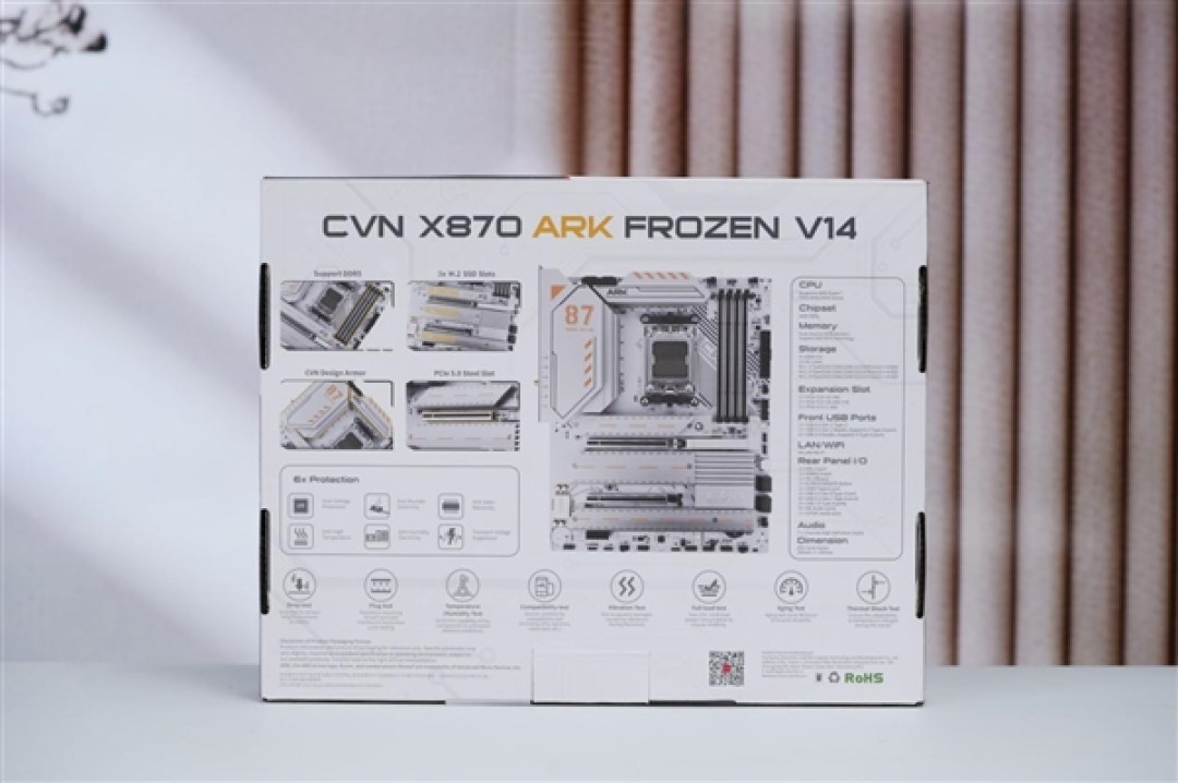 满血释放锐龙性能!七彩虹CVN X870 ARK FROZEN V14方舟图赏