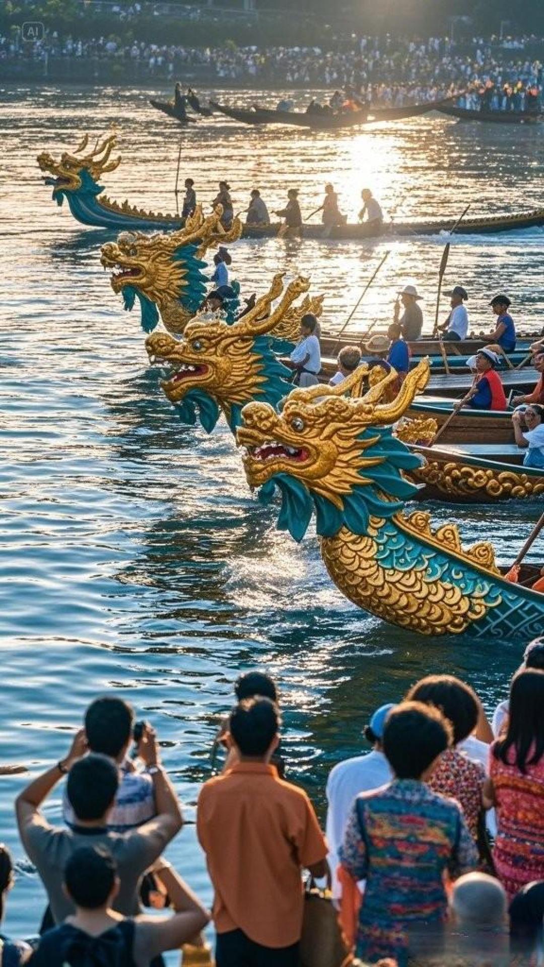 鎏金龙舟破浪！西双版纳龙舟赛傣锦银饰生辉，泼水狂欢续写千年