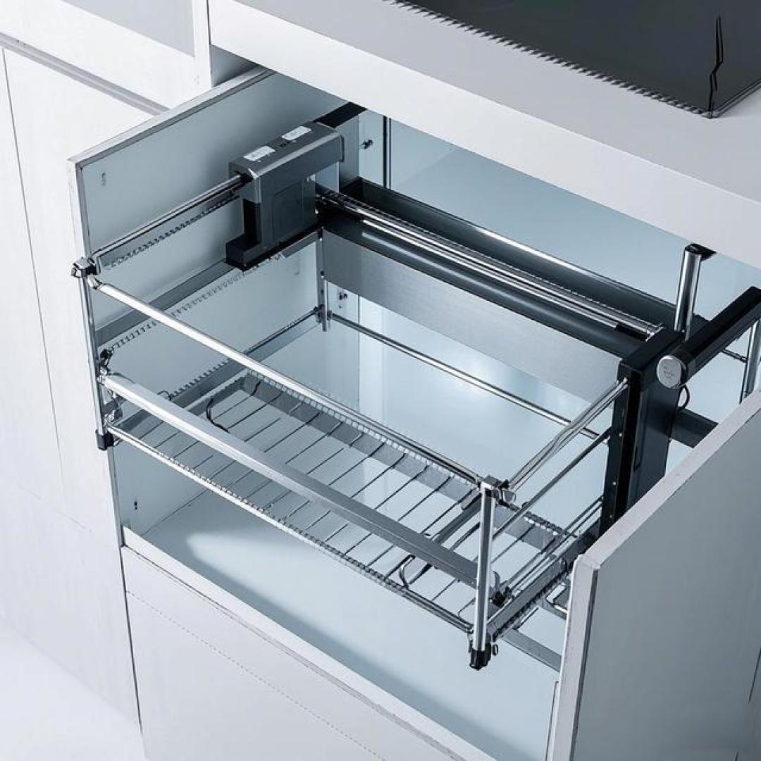 厨房收纳革命悍高拉篮如何用235cm超薄设计破解收纳困局