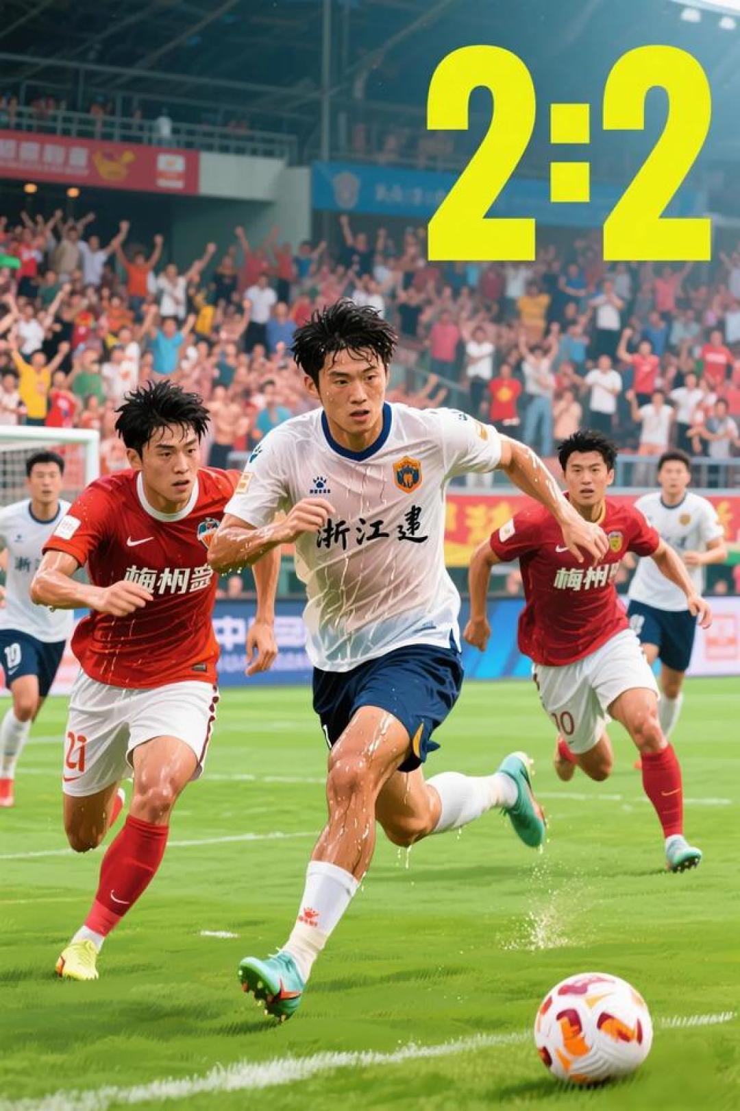 青春对决！浙江2-2梅州客家：17岁新星创历史+18岁天才连场破门 外援指天告慰队友