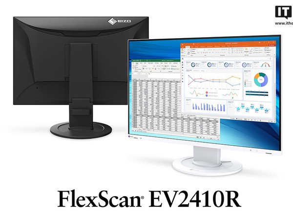 艺卓推出 EV2410R 显示器：8W 功耗，外壳采用 50% 再生塑料