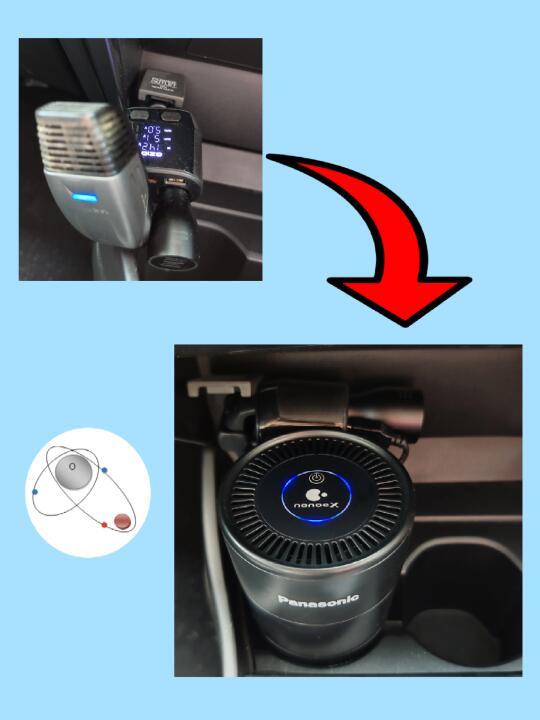 车载空气净化器从 AutoPlus 换成 nanoe-X