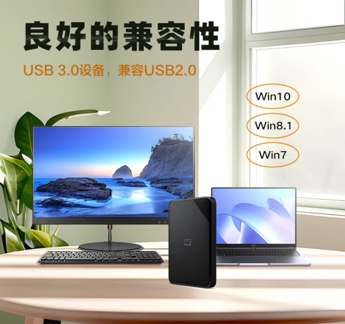 西部数据移动硬盘