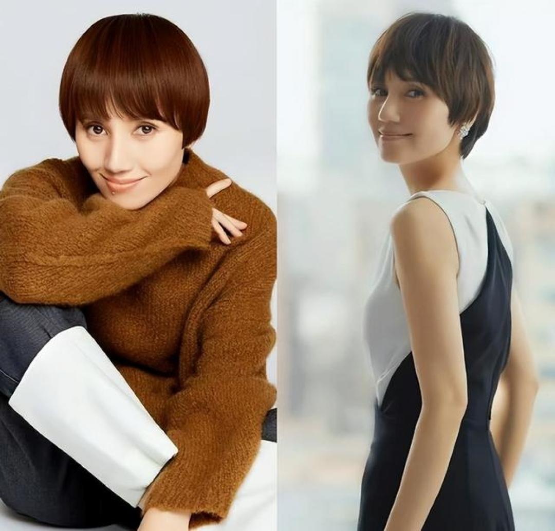 中年女性短发指南:跟袁泉学三招,发际线后移也能美出高级感