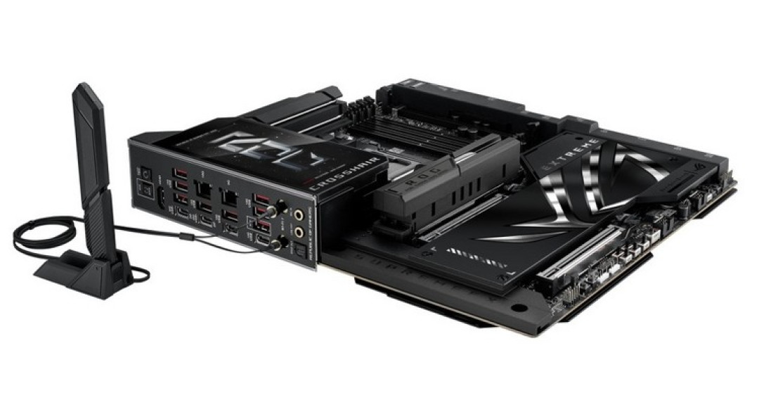 华硕发布 ROG CROSSHAIR X870E EXTREME 顶级主板、带屏显、热管M.2 散热器