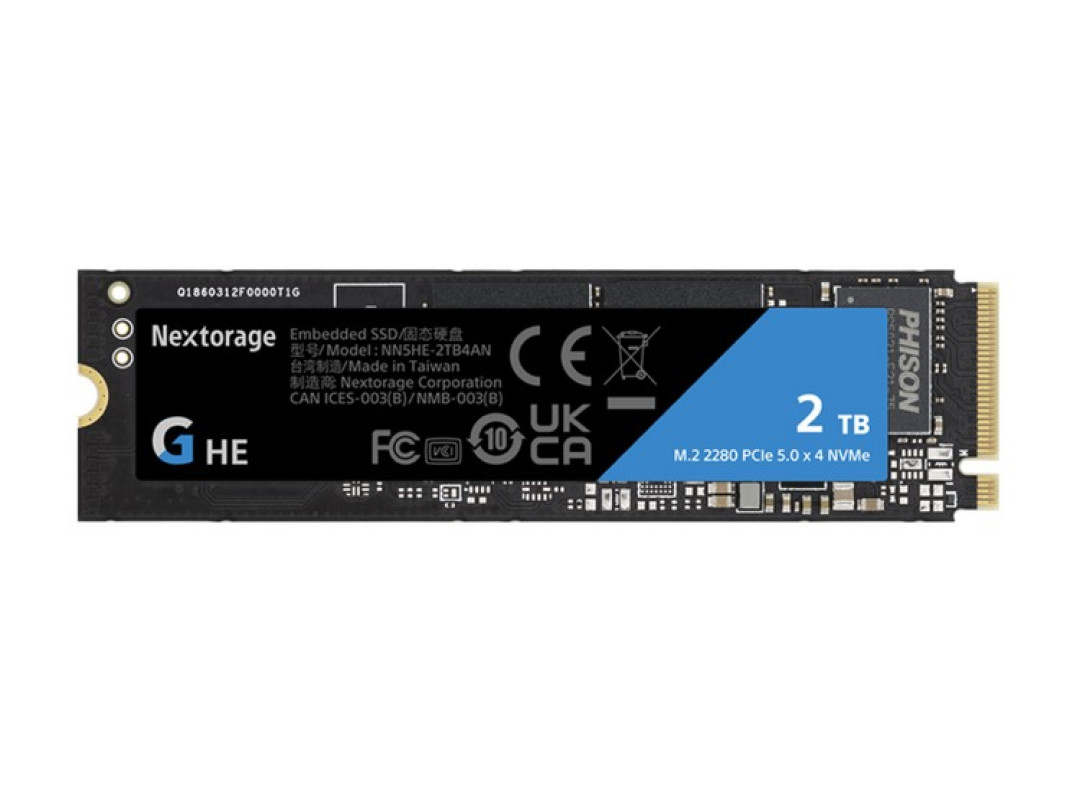 Nextorage 发布 G 系列 HE 固态硬盘，群联主控、10GB/s读速
