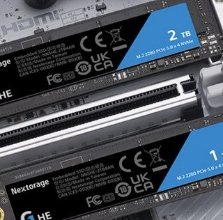 Nextorage 发布 G 系列 HE 固态硬盘，群联主控、10GB/s读速