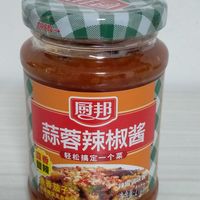 厨邦蒜蓉辣椒酱210g，广式蒜香微辣