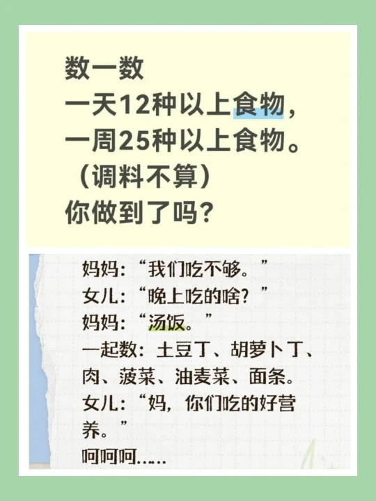 📝从学习营养小常识到吃出健康（1）