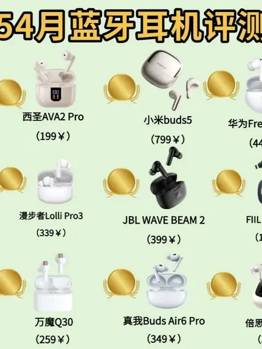 500元以内蓝牙耳机评测推荐，2025真无线蓝牙耳机推荐 #蓝牙耳机 #耳机推荐 #真无线蓝牙耳机