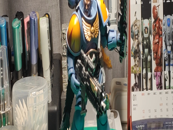 Joytoy 暗源 战锤40K 太空野狼 利爪小队 贡纳尔兄弟 可动兵人