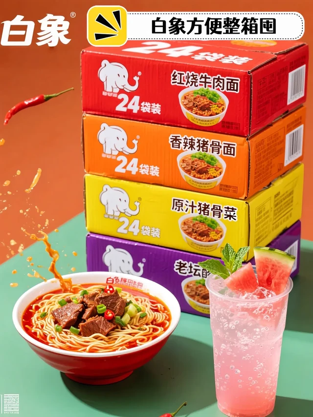 同事都超爱求链接的白象精炖方便面，没吃过的宝子可就亏大啦！ 
说起吃泡面，白象绝对是不容错过的宝藏品牌。白象精炖系列，堪称泡面界的实力担当。精心慢炖熬制的汤底，浓郁醇厚，每一口都能让你品尝到实实在在的