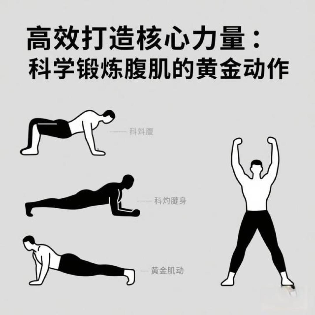 核心力量训练指南：4个动作打造稳定高效运动表现
