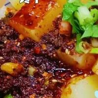 在家用米凉粉做出来的麻辣米凉粉！