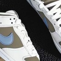 春夏穿搭，清新配色：Nike Dunk Low 低帮板鞋 米棕蓝