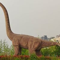 五一出行人太多了，来家门口的公园看恐龙吧