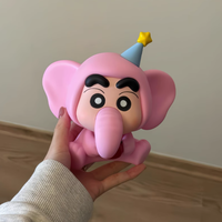 象由新生大象蜡笔小新潮玩手办：创意与趣味的完美融合