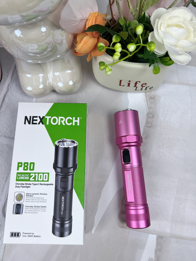 纳丽德p80手电筒,女生夜路的守护神